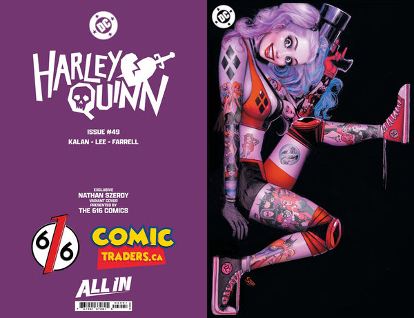 HARLEY QUINN #49 NATHAN SZERDY EXCLUSIVE VIRGIN FOIL VARIANT (3/26/2025)