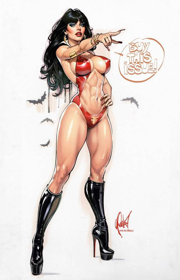 VAMPIRELLA (2025) #1 CEDRIC POULET EXCLUSIVE WHITE VARIANT (3/26/2025) SHIPS 4/26/2025