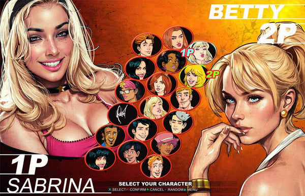 ARCHIE & FRIENDS LEVEL UP ONESHOT CEDRIC POULET EXCLUSIVE SABRINA VS BETTY VARIANT (4/2/2025) SHIPS 5/2/2025