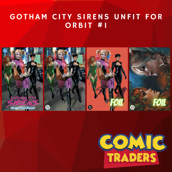 GOTHAM CITY SIRENS UNFIT FOR ORBIT #1 IVAN TALAVERA/COHEN & PARILLO EXCLUSIVE VARIANT 4 PACK (7/2/2025)