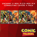 UNCANNY X-MEN #12/ X-MEN #14 TYLER KIRKHAM EXCLUSIVE CONNECTING VARIANT 4 PACK (4/2/2025) SHIPS 5/2/2025 BACKISSUE