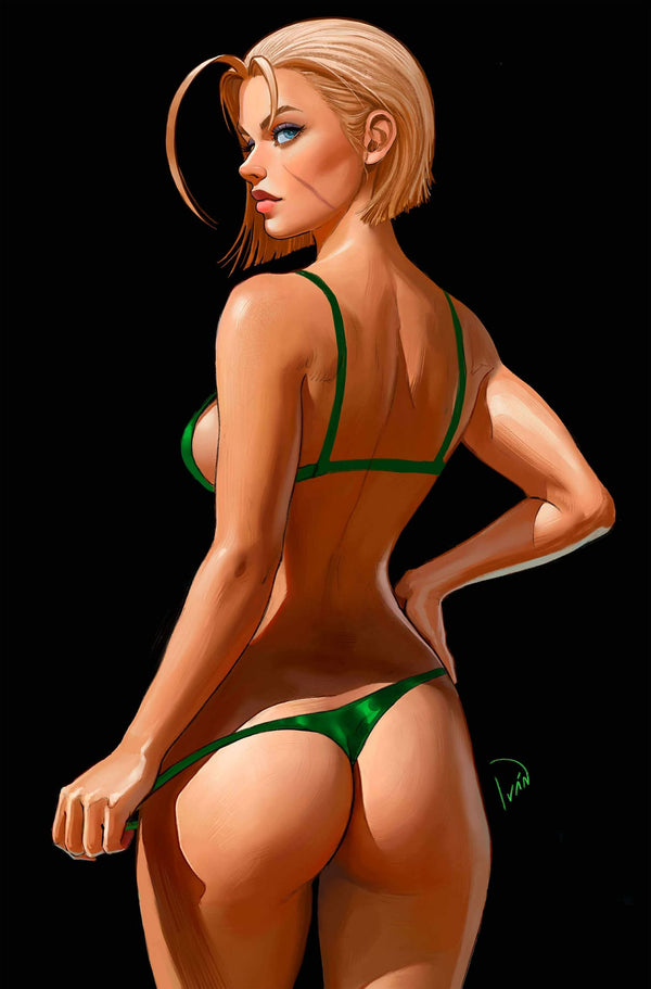 2025 STREET FIGHTER & FRIENDS SWIMSUIT SPECIAL #1 (ONE SHOT) IVAN TALAVERA EXCLUSIVE BLACK VIRGIN VARIANT (10/1/2025) SHIPS 11/1/2025