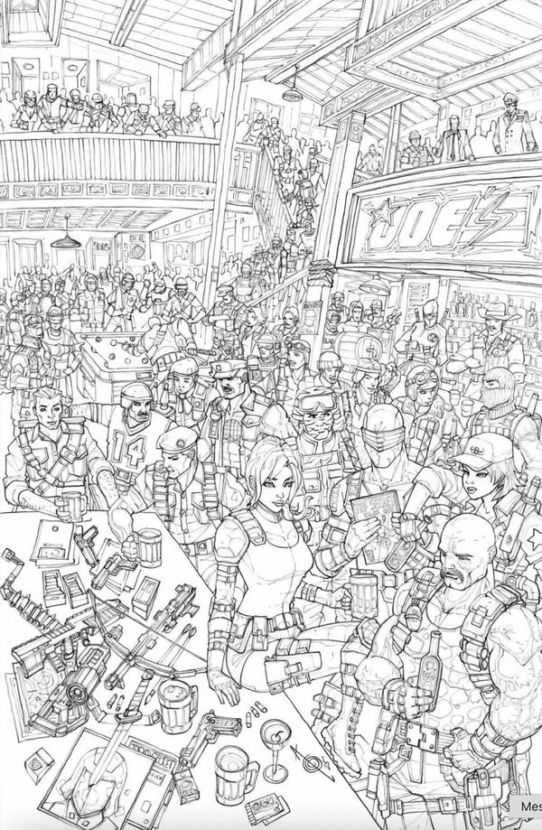 GI JOE A REAL AMERICAN HERO #321 ALAN QUAH EXCLUSIVE VIRGIN B&W INKS VARIANT (10/8/2025) SHIPS 11/8/2025
