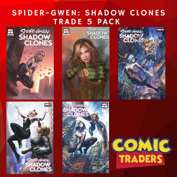 SPIDER-GWEN: SHADOW CLONES 1-5 EXCLUSIVE VARIANT 5 PACK (7/19/2023) SHIPS 8/19/2023 BACKISSUE