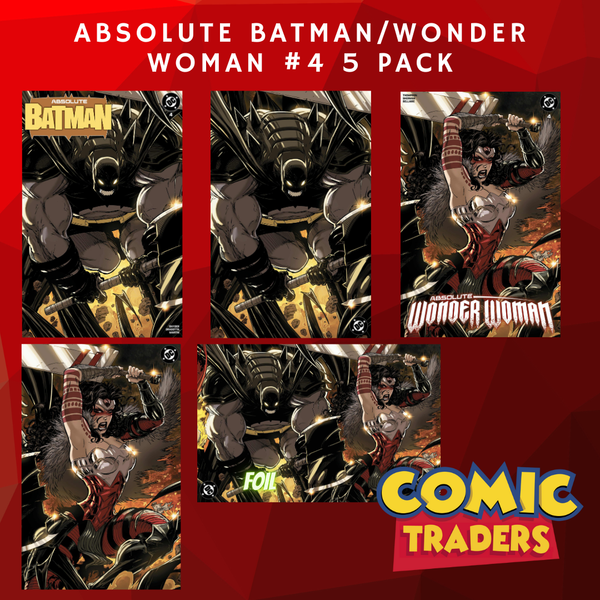 ABSOLUTE BATMAN/WONDER WOMAN #4 KAARE ANDREWS EXCLUSIVE CONNECTING VARIANT 5 PACK (1/22/2025) SHIPS 2/22/2025