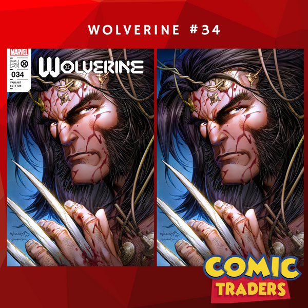 WOLVERINE 34 SCOTT WILLIAMS EXCLUSIVE VARIANT 2 PACK (6/14/2023) SHIPS 7/5/2023 BACKISSUE