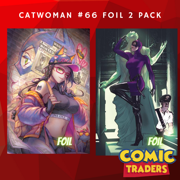 CATWOMAN #66 LIN/LOBOS EXCLUSIVE FOIL VARIANT 2 PACK (6/18/2024) SHIPS 7/18/2024