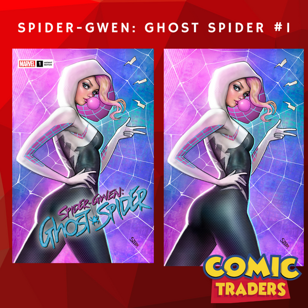 SPIDER-GWEN: THE GHOST-SPIDER 1 NATHAN SZERDY EXCLUSIVE VARIANT 2 PACK (5/22/2024) SHIPS 6/22/2024