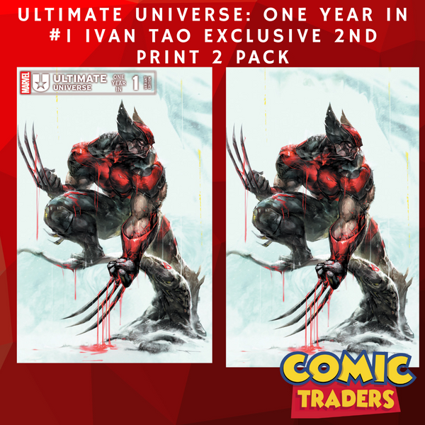 ULTIMATE UNIVERSE: ONE YEAR IN #1 IVAN TAO EXCLUSIVE 2ND PRINT VARIANT 2 PACK (2/5/2025) SHIPS 3/5/2025 BACKISSUE