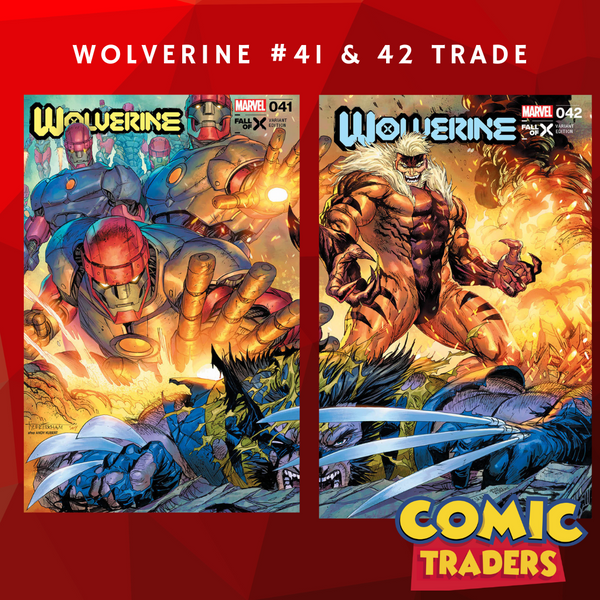 WOLVERINE 41 & 42 TYLER KIRKHAM EXCLUSIVE VARIANT CONNECTING TRADE 2 PACK (1/31/2024) SHIPS 2/28/2024 BACKISSUE