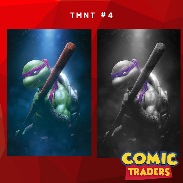 TEENAGE MUTANT NINJA TURTLES 2024 #4 RAHZZAH EXCLUSIVE VIRGIN 2 PACK VARIANT (11/27/2024) SHIPS 12/27/2024