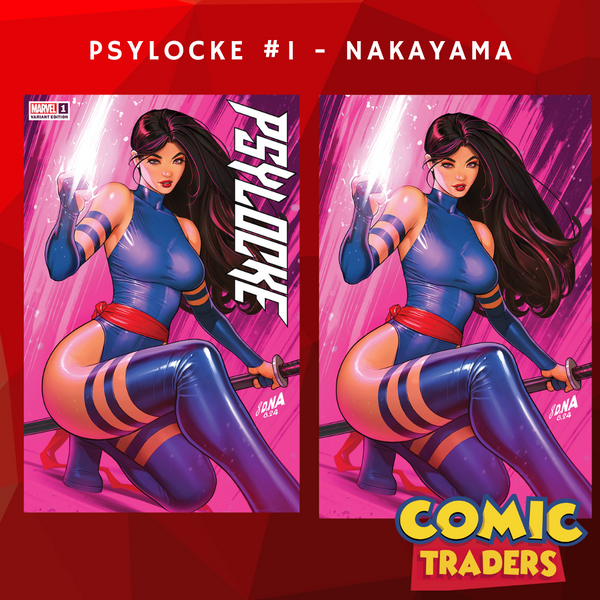 PSYLOCKE #1 DAVID NAKAYAMA EXCLUSIVE VARIANT 2 PACK (11/13/2024) SHIPS 12/13/2024 BACKISSUE