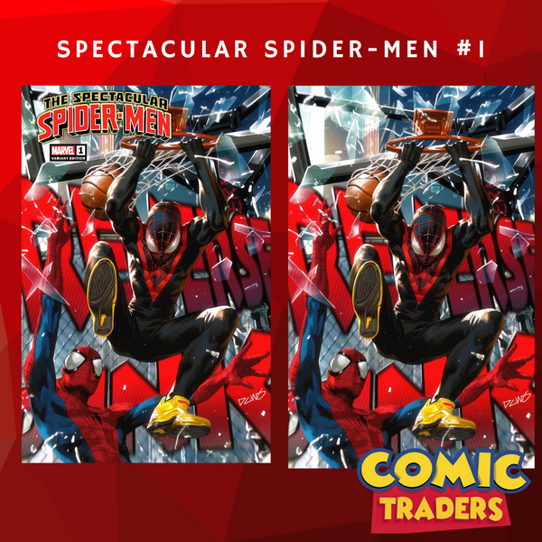 THE SPECTACULAR SPIDER-MEN 1 DERRICK CHEW EXCLUSIVE VARIANT 2 PACK (3/6/2024) SHIPS 4/13/2024