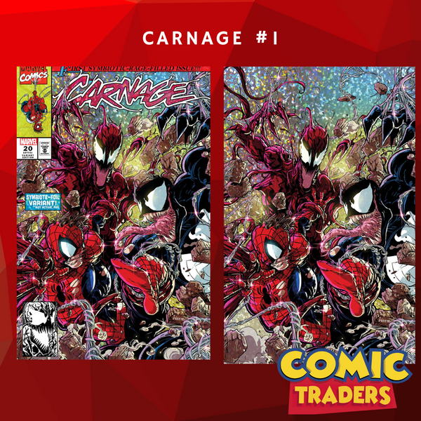CARNAGE 1 KAARE ANDREWS EXCLUSIVE VARIANT 2 PACK (11/15/2023) SHIPS 12/15/2023