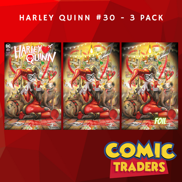 HARLEY QUINN #30 RACHTA LIN EXCLUSIVE VARIANT 3 PACK (5/23/2023) SHIPS 6/23/2023 BACKISSUE