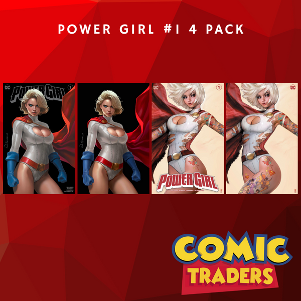 POWER GIRL #1 TALAVERA/SZERDY EXCLUSIVE VARIANT 4 PACK (9/26/2023) SHIPS 10/26/2023 BACKISSUE