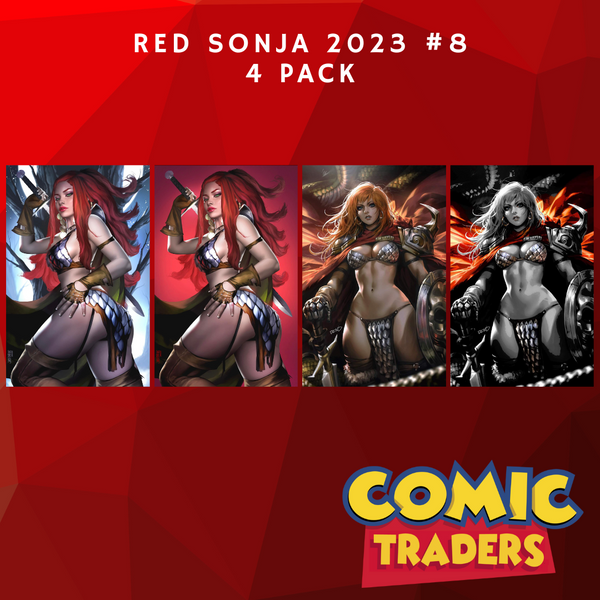 RED SONJA 2023 #8 BURNS/CHEW EXCLUSIVE VIRGIN VARIANT 4 PACK (2/28/2024) SHIPS 4/5/2024