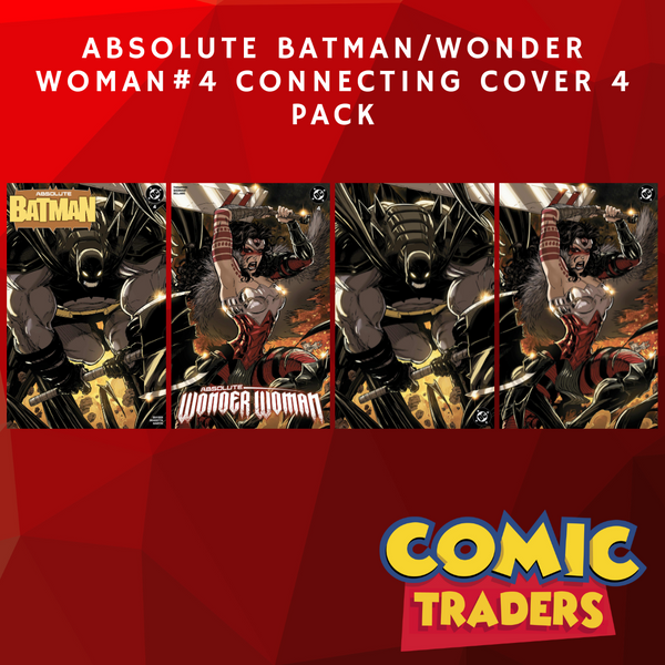 ABSOLUTE BATMAN/WONDER WOMAN #4 KAARE ANDREWS EXCLUSIVE CONNECTING VARIANT 4 PACK (1/22/2025) SHIPS 2/22/2025