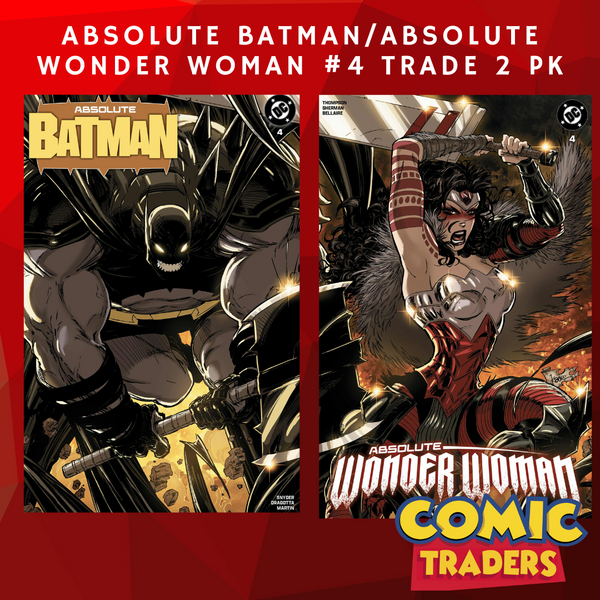 ABSOLUTE BATMAN/WONDER WOMAN #4 KAARE ANDREWS EXCLUSIVE CONNECTING TRADE VARIANT 2 PACK (1/22/2025) SHIPS 2/22/2025