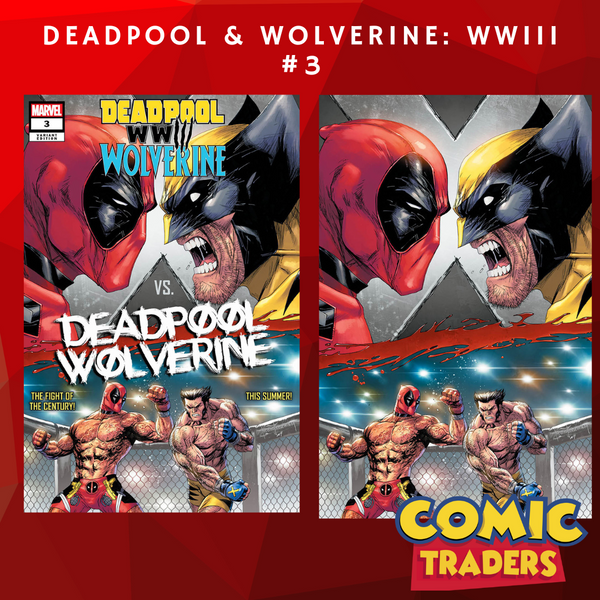 DEADPOOL & WOLVERINE: WWIII #3 TYLER KIRKHAM EXCLUSIVE VARIANT 2 PACK (7/24/2024) SHIPS 8/24/2024 BACKISSUE