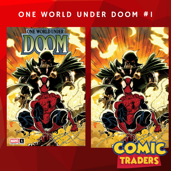 ONE WORLD UNDER DOOM #1 KAARE ANDREWS EXCLUSIVE VARIANT 2 PACK (2/12/2025) SHIPS 3/12/2025