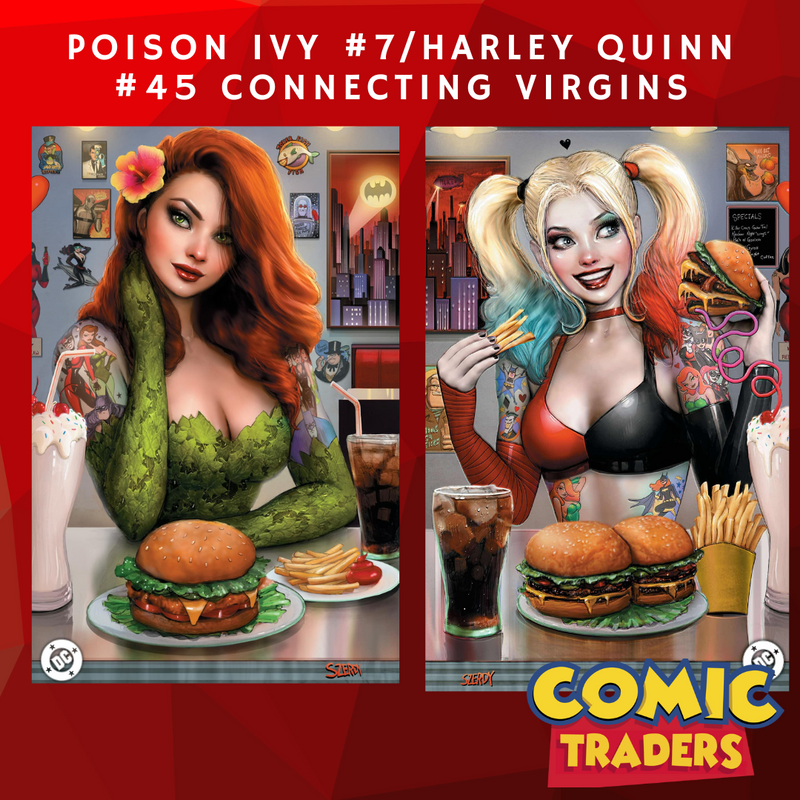 HARLEY QUINN #45/POISON IVY #27 NATHAN SZERDY EXCLUSIVE CONNECTING VIRGIN VARIANT 2 PACK (11/27/2024) SHIPS 12/27/2024