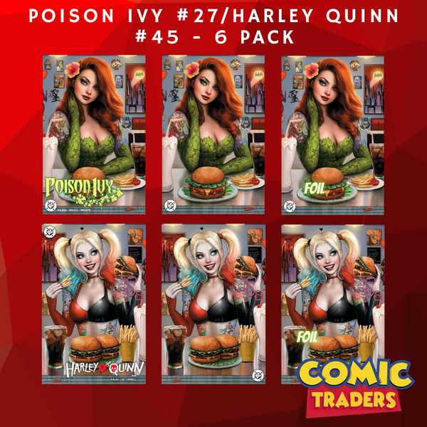 HARLEY QUINN #45/POISON IVY #27 NATHAN SZERDY EXCLUSIVE CONNECTING VARIANT 6 PACK (11/27/2024) SHIPS 12/27/2024