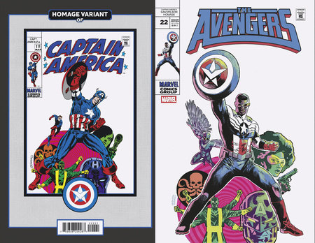 AVENGERS #22 MIKE WALSH CAPTAIN AMERICA SAM WILSON HOMAGE VARIANT (1/1/2025)