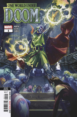 ONE WORLD UNDER DOOM #1 BEN HARVEY 2ND PRINTING VARIANT (3/26/2025)