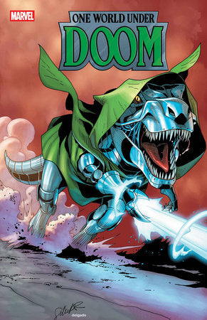 ONE WORLD UNDER DOOM #8 SALVADOR LARROCA DOOMASAUR VARIANT (10/15/2025)