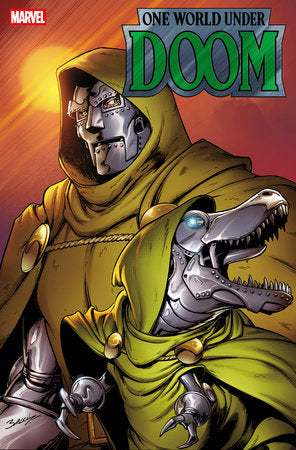 ONE WORLD UNDER DOOM #9 MARK BAGLEY DOOMASAUR VARIANT (11/19/2025)