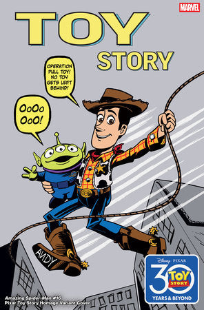 AMAZING SPIDER-MAN #16 MARCO FORCELLONI PIXAR TOY STORY HOMAGE VARIANT (11/19/2025)