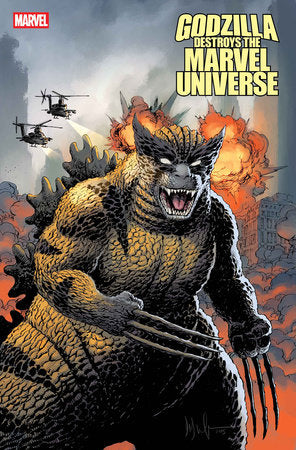 GODZILLA DESTROYS THE MARVEL UNIVERSE #4 DAVE WACHTER MARVELZED WOLVERINE-ZILLA VARIANT (10/15/2025)