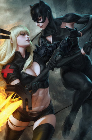 MARVEL/DC: DEADPOOL/BATMAN #1 ARTGERM VIRGIN VARIANT[1:100] (9/17/2025) SHIPS 10/17/2025