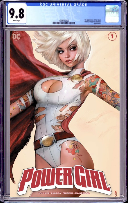 POWER GIRL #1 NATHAN SZERDY EXCLUSIVE VARIANT (9/26/2023) SHIPS 2/26/2024 CGC 9.8
