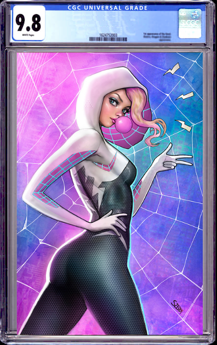 SPIDER-GWEN: THE GHOST-SPIDER 1 NATHAN SZERDY EXCLUSIVE VIRGIN VARIANT (5/22/2024) SHIPS 12/24/2024 CGC 9.8