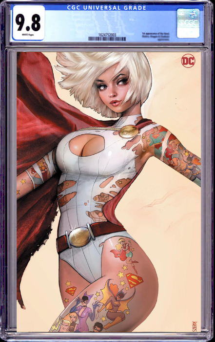 POWER GIRL #1 NATHAN SZERDY EXCLUSIVE VIRGIN VARIANT (9/26/2023) SHIPS 2/26/2024 CGC 9.8