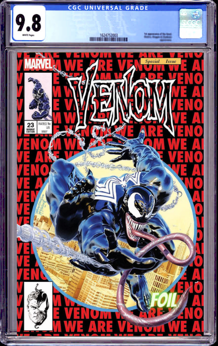 VENOM 23 MIKE MAYHEW EXCLUSIVE FOIL VARIANT (7/26/2023) SHIPS 12/26/2023 CGC 9.8