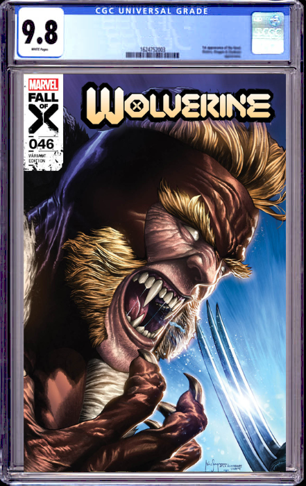 WOLVERINE 46 MICO SUAYAN EXCLUSIVE VARIANT (3/27/2024) SHIPS 8/27/2024 CGC 9.8