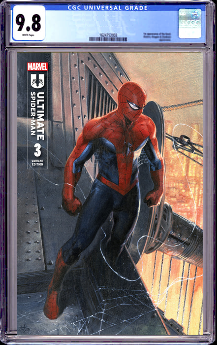 ULTIMATE SPIDER-MAN 3 GABRIELE DELL'OTTO EXCLUSIVE VARIANT (3/27/2024) SHIPS 10/27/2024 CGC 9.8