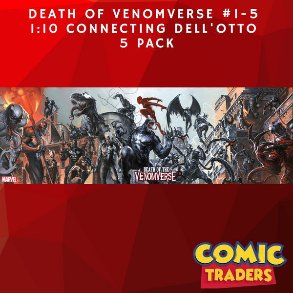 DEATH OF THE VENOMVERSE 1-5 GABRIELE DELL'OTTO CONNECTING VARIANT [1:10] 5 PACK (9/27/2023) SHIPS 10/27/2023