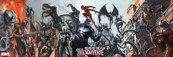 DEATH OF THE VENOMVERSE 1-5 GABRIELE DELL'OTTO VIRGIN CONNECTING VARIANT [1:50] 5 PACK (9/27/2023) SHIPS 10/27/2023