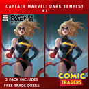 CAPTAIN MARVEL: DARK TEMPEST 1 LEIRIX EXCLUSIVE VARIANT 2 PACK (7/5/2023) SHIPS 8/5/2023 BACKISSUE