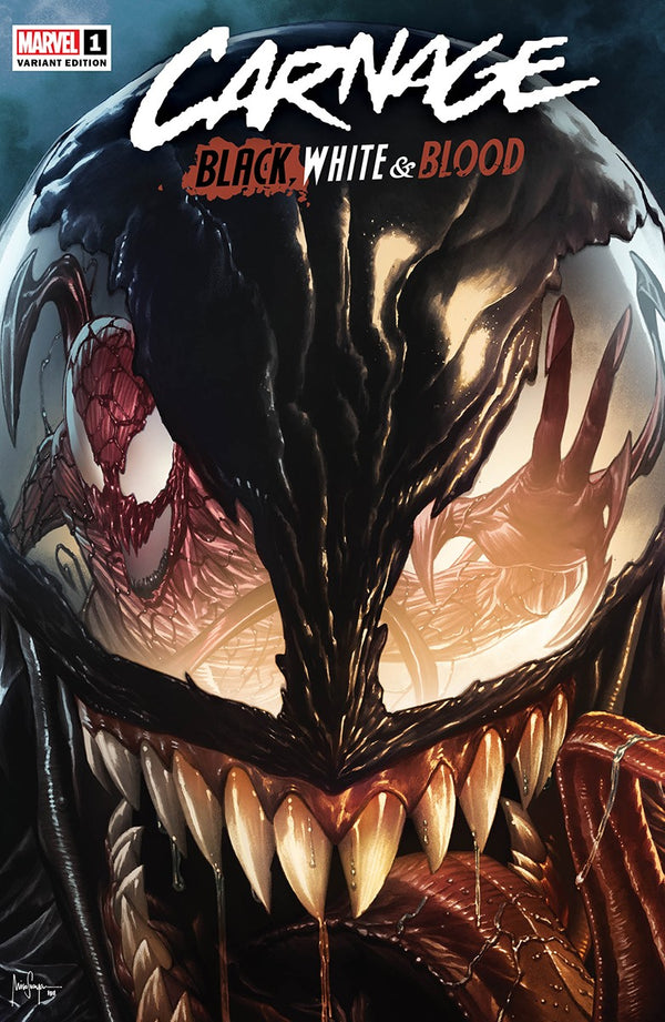 CARNAGE BLACK WHITE AND BLOOD #1 (OF 4) MICO SAUYAN ILLUMINATI EXCLUSIVE VAR (03/24/2021) SHIPS (04/10/2021) BACKISSUE