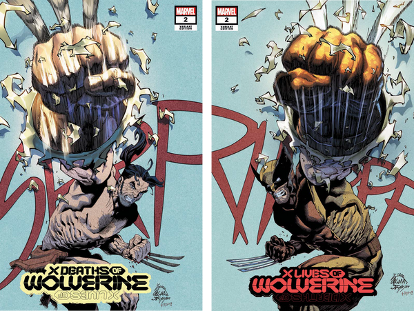 THE X LIVES / X DEATHS OF WOLVERINE 2 RYAN STEGMAN CONNECTING 2 PACK UNKNOWN ILLUMINATI EXCLUSIVE (2/2/2022) SHIPS 2/23/2022 BACKISSUE