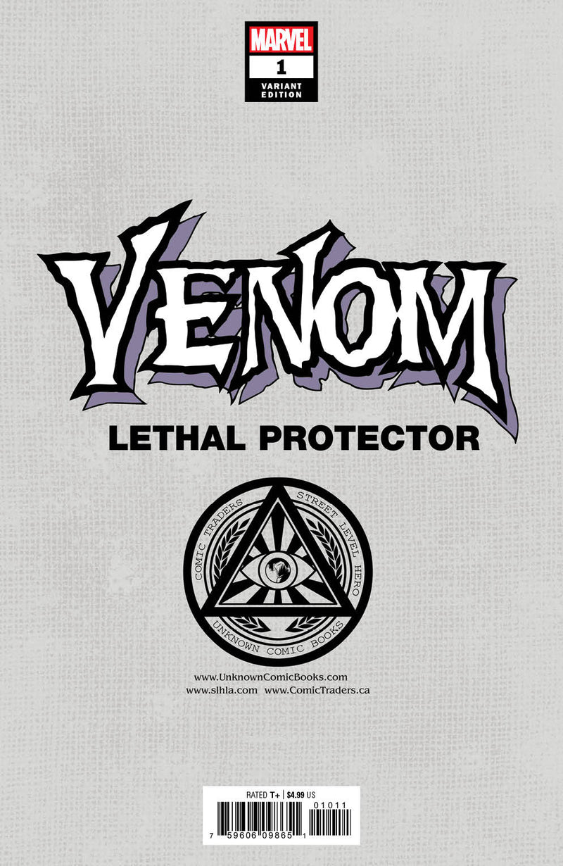 VENOM: LETHAL PROTECTOR 1 TYLER KIRKHAM UNKNOWN ILLUMINATI EXCLUSIVE (3/23/2022) SHIPS 4/13/2022 BACKISSUE