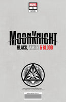MOON KNIGHT: BLACK, WHITE & BLOOD 1 CREEES LEE UNKNOWN ILLUMINATI EXCLUSIVE (5/11/2022) SHIPS 5/31/2022 BACKISSUE