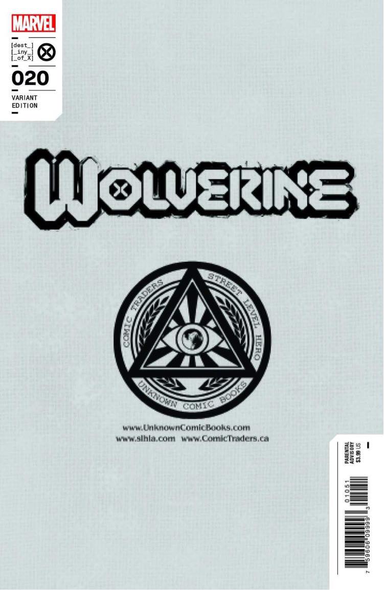 WOLVERINE 20 ALAN QUAH 2 PACK UNKNOWN ILLUMINATI EXCLUSIVE (4/20/2022) SHIPS 5/11/2022 BACKISSUE