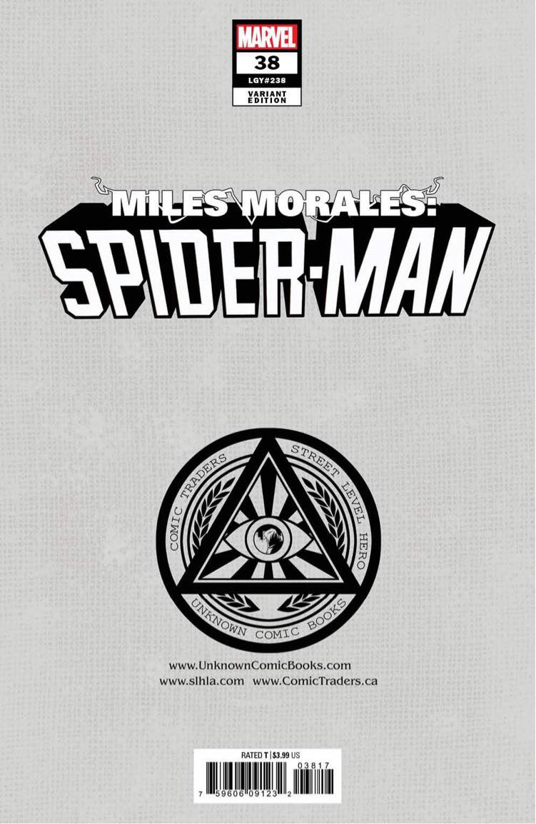 MILES MORALES: SPIDER-MAN 38 TYLER KIRKHAM EXCLUSIVE TRADE VARIANT (5/4/2022) SHIPS 5/25/2022 BACKISSUE
