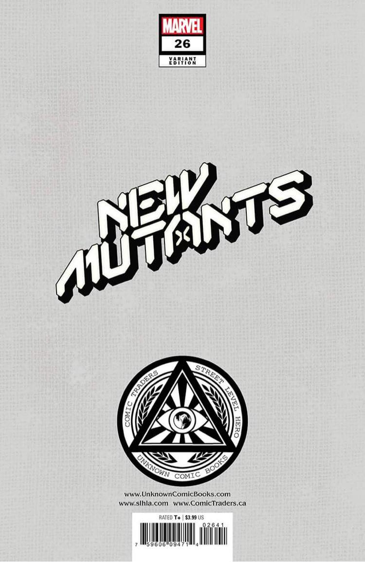 NEW MUTANTS 26 CARNERO EXCLUSIVE VIRGIN VARIANT (6/22/2022) SHIPS 7/13/2022 BACKISSUE